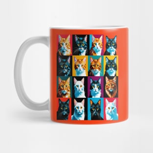 Pop Art Cat Portraits Mug